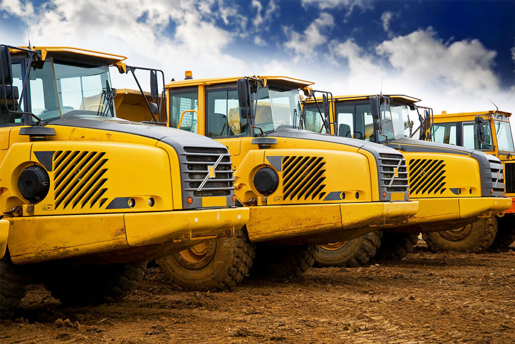 Brandbekämpfung für Baumaschinen